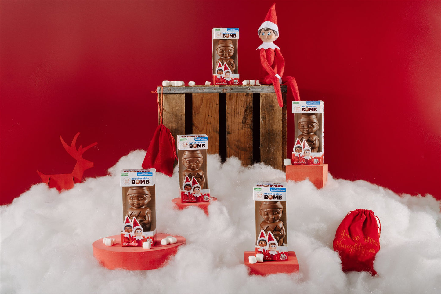 Elf on the Shelf Molded Hot Chocolate BOMB®, 8 Pack