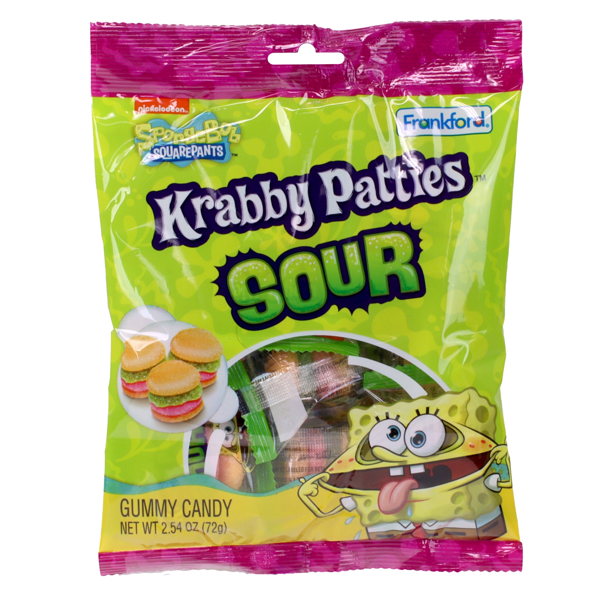 Front of sour krabby patties bag
