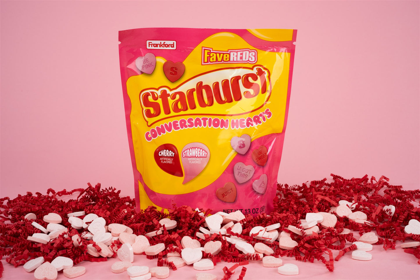 Starburst Conversation Heart Valentine's Day Bag