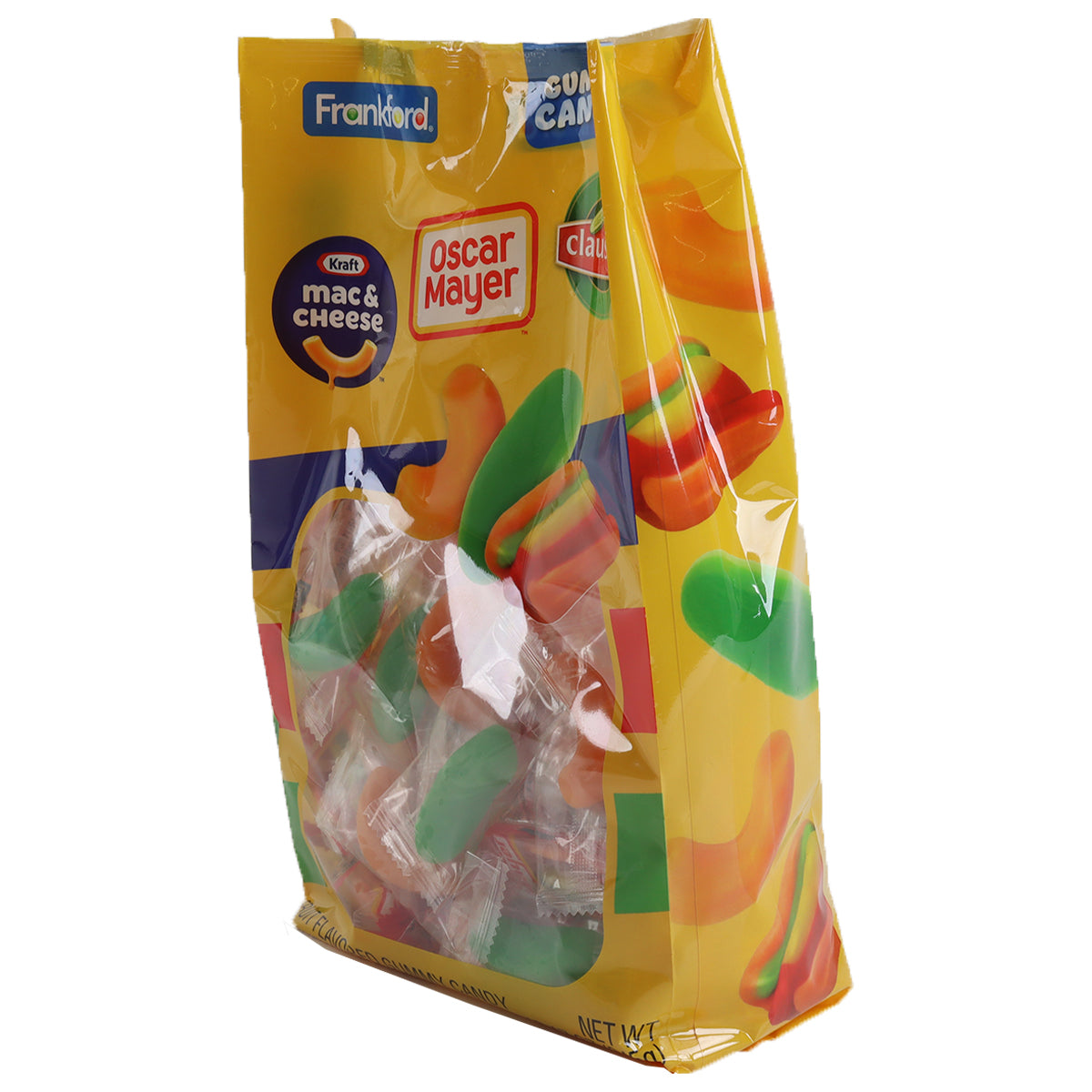 angle of yellow stand up bag