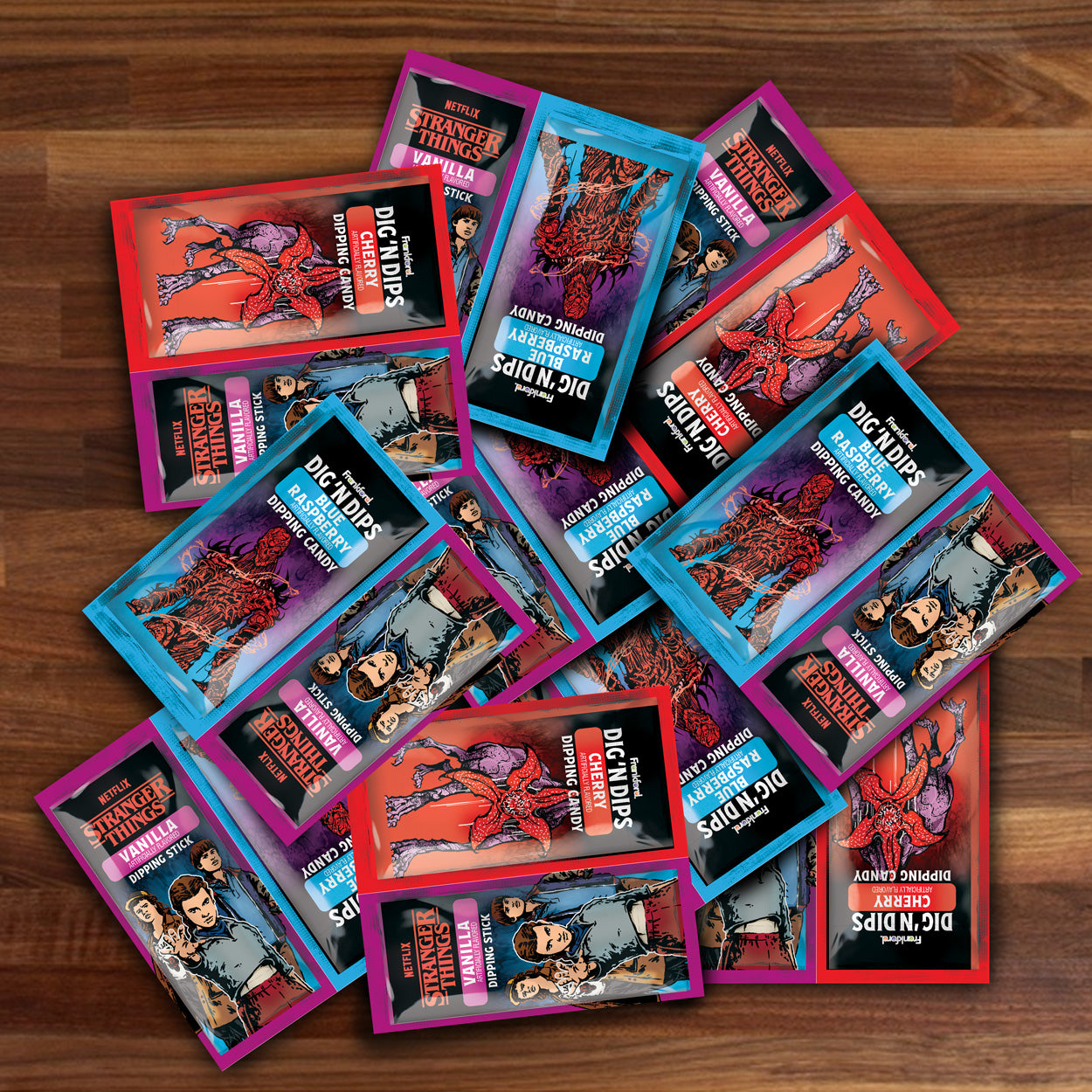 Loose Stranger Things Dig 'N Dips packs