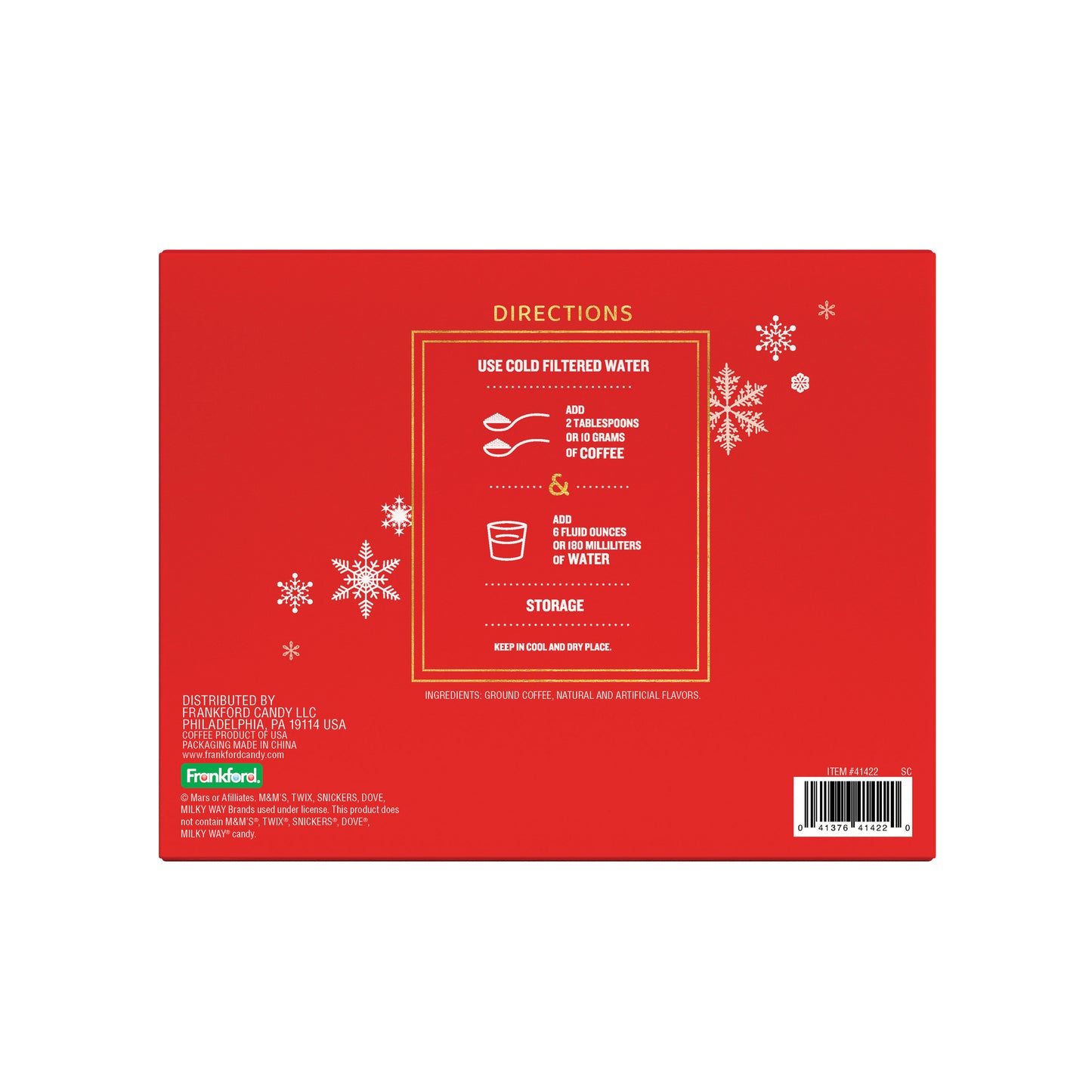 MARS Candy Coffee Holiday Collection Gift Set, 4 Pack