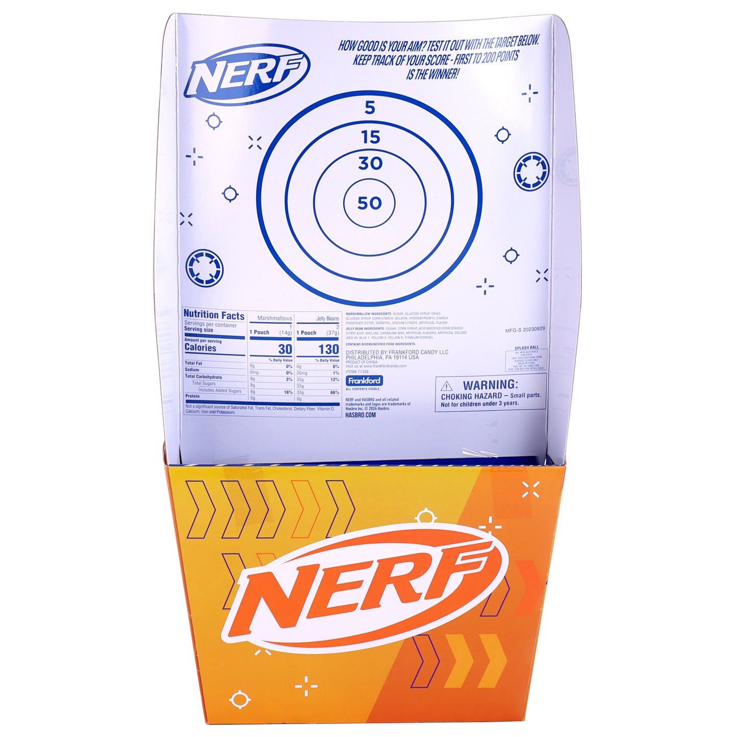 Orange nerf easter basket