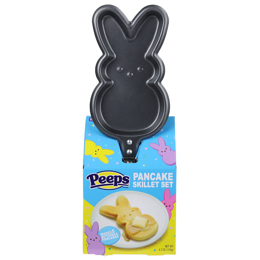 bunny shaped pancake skillet in a colorful box