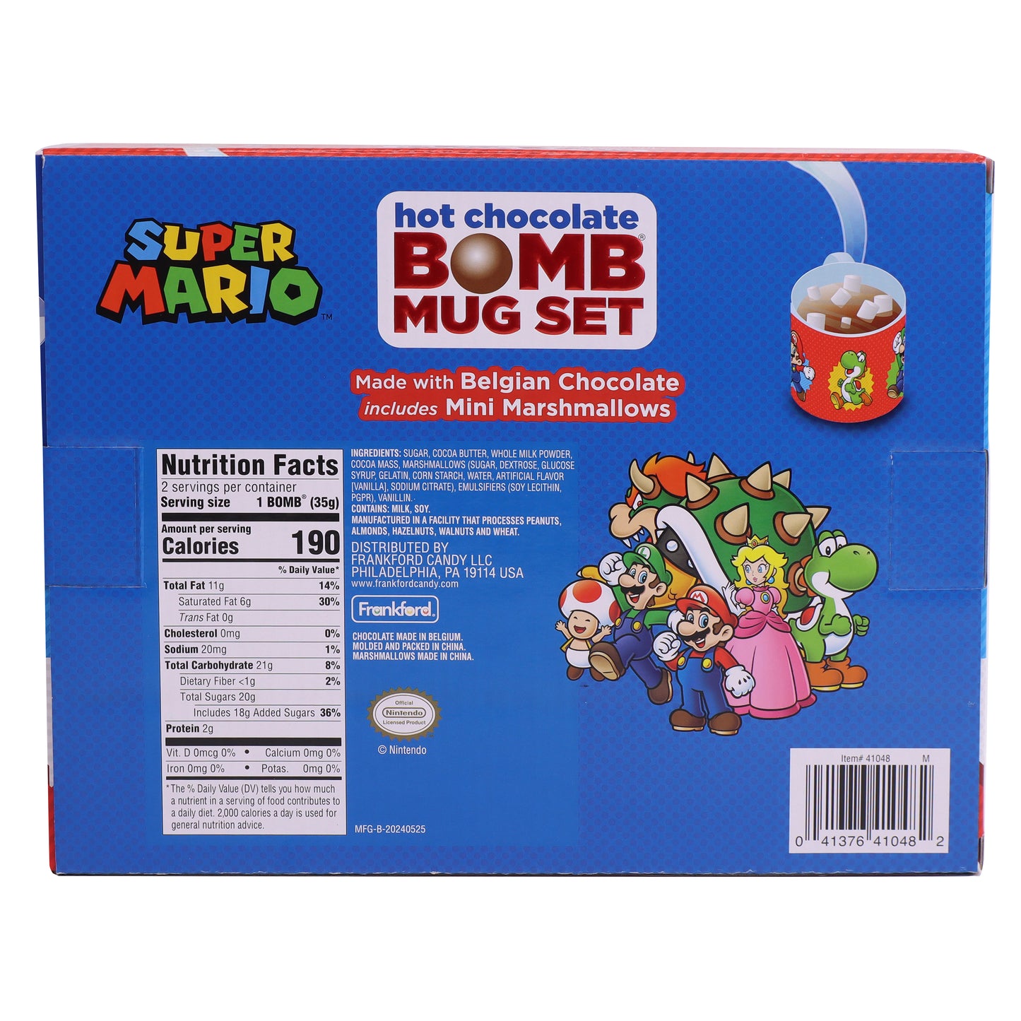 Mario Hot Chocolate BOMB® Mug 2 Pack Gift Set