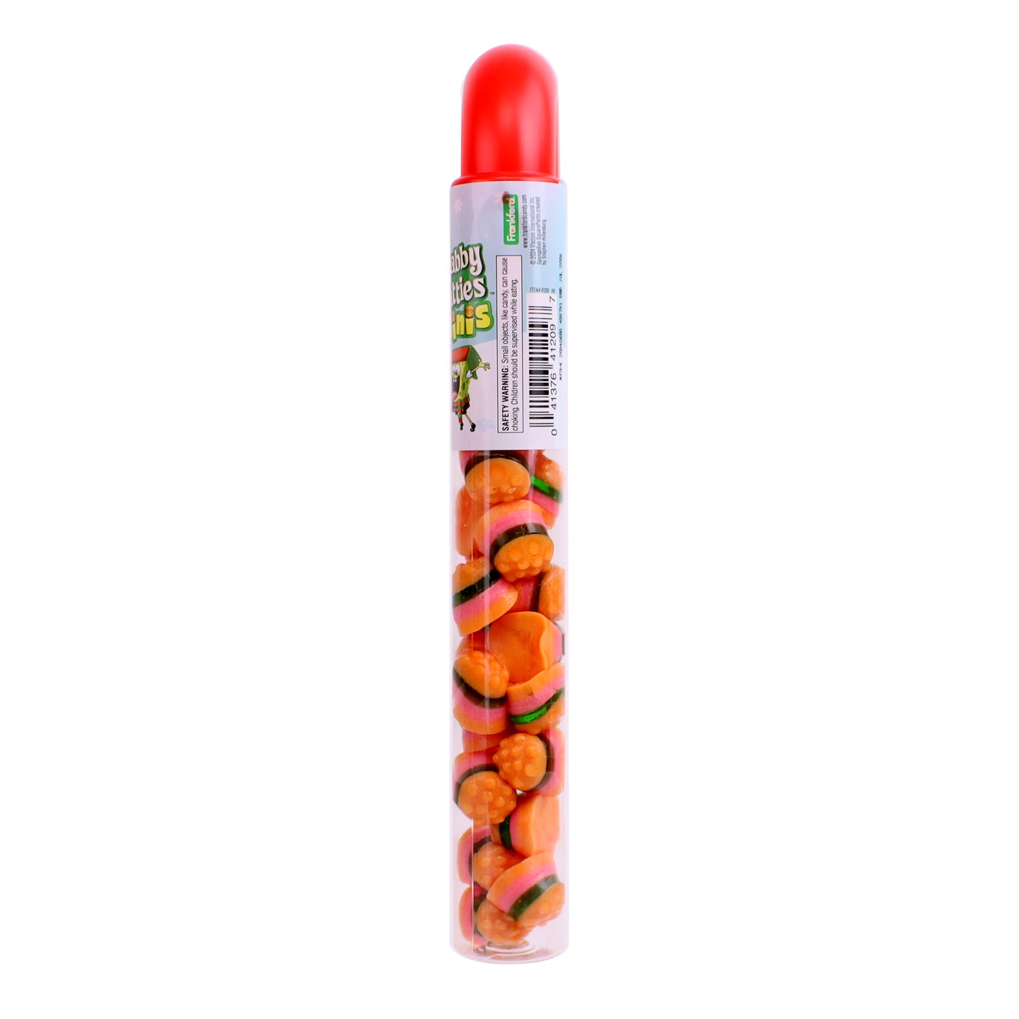 SpongeBob SquarePants Krabby Patties Mini Gummy Cane Tube, 3 Pack