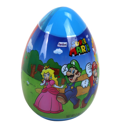 Plastic egg covered in super mario character