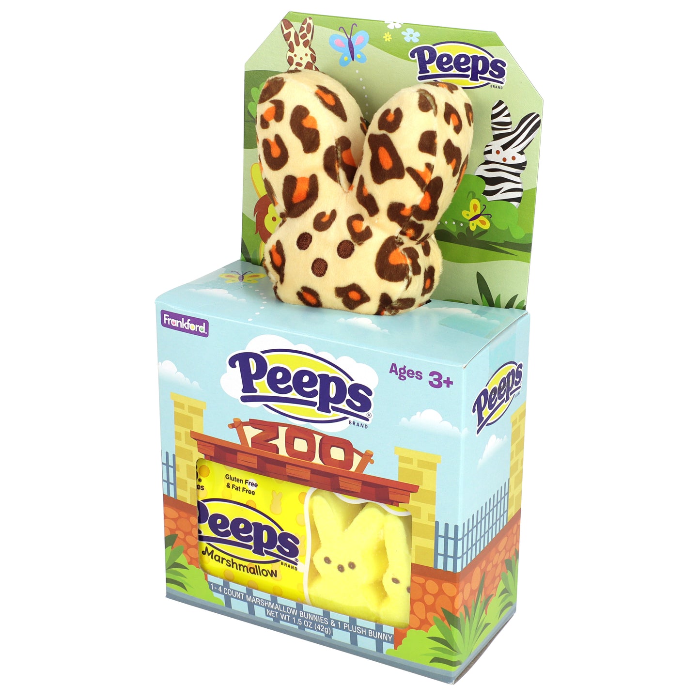 peeps cheetah set tilted to the right