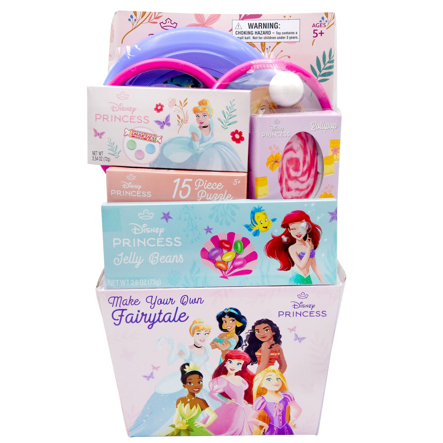 Disney Princess Basket out of wrapping