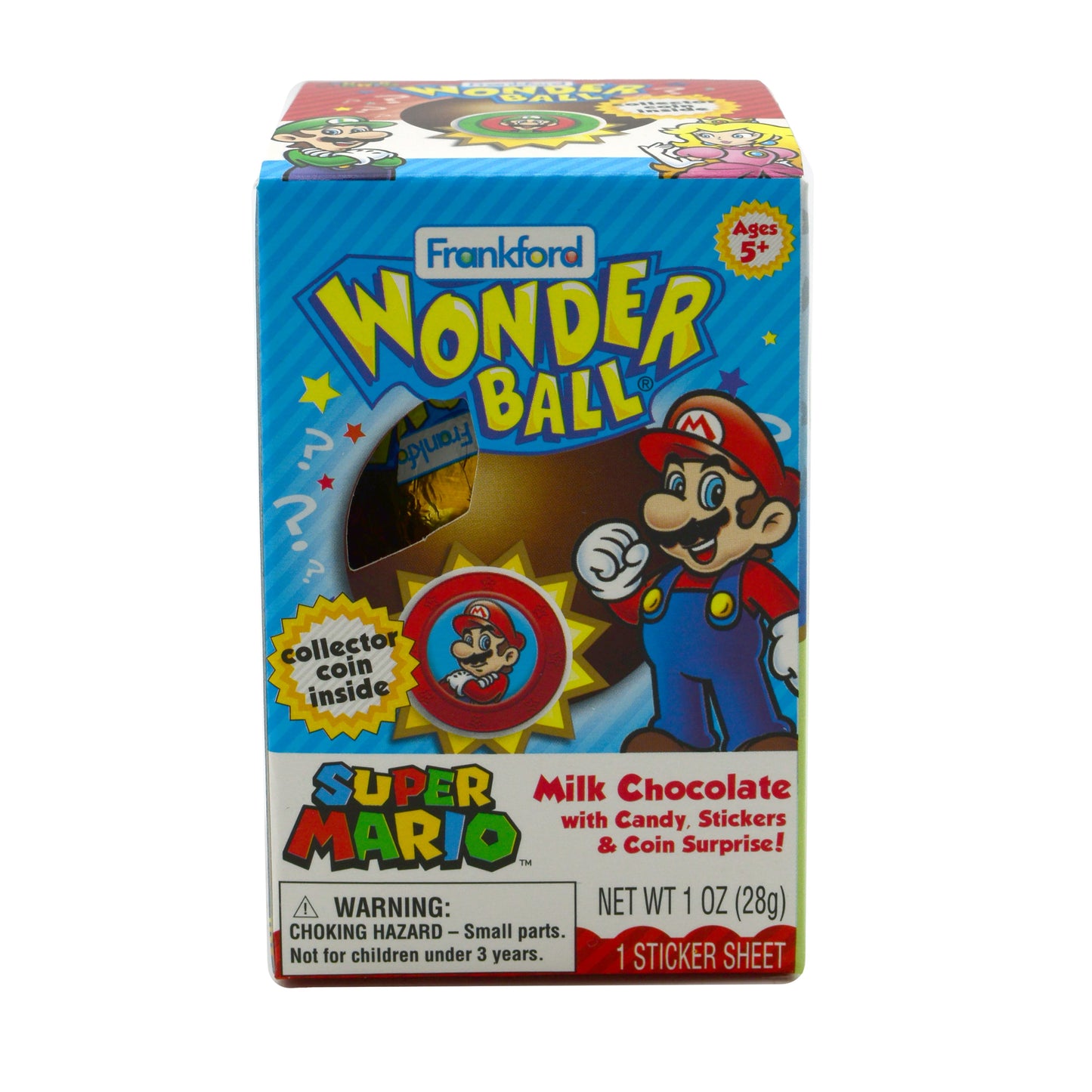 Blue wonderball box with Mario