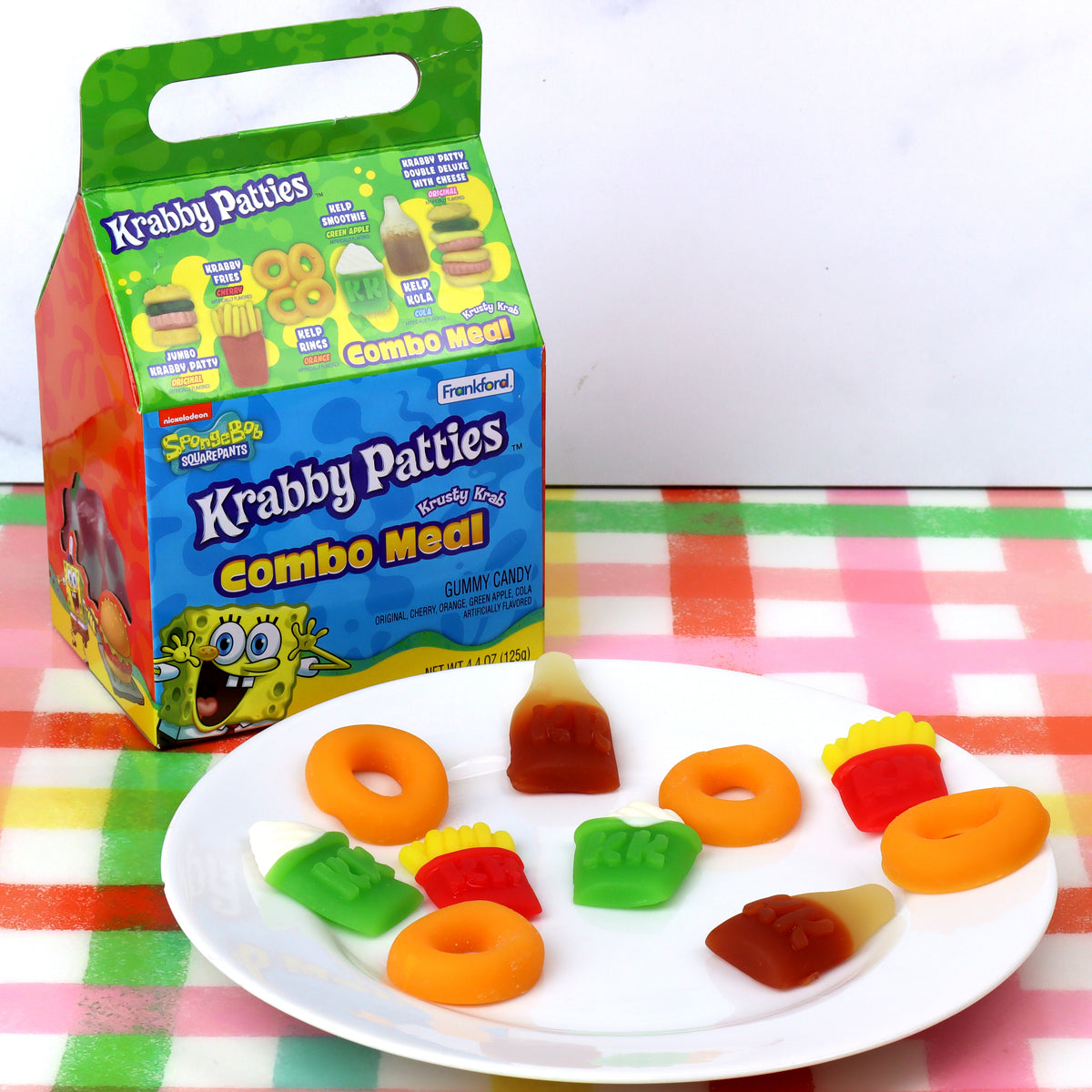 SpongeBob SquarePants Krabby Patties Gummy Candy Combo Meal – Frankford ...