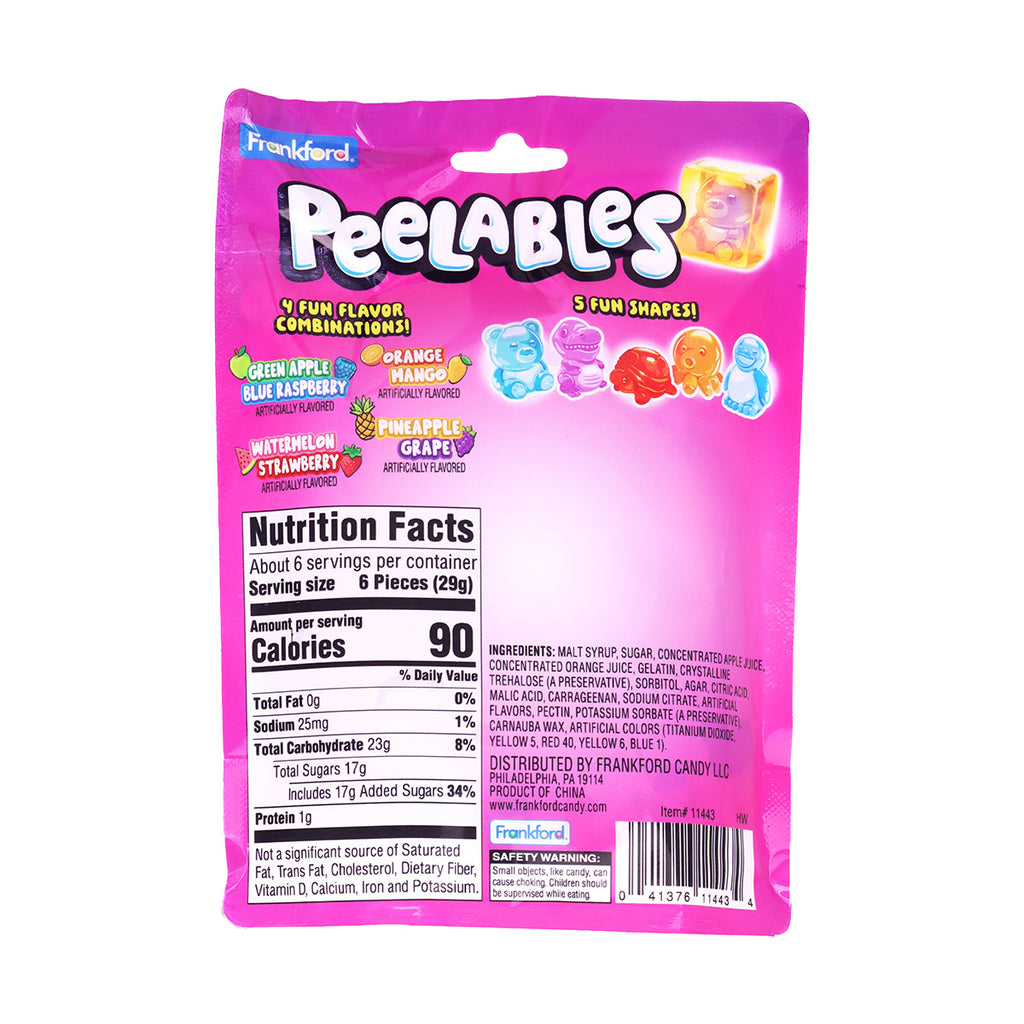Nutrition Facts & Ingredients on back of bag