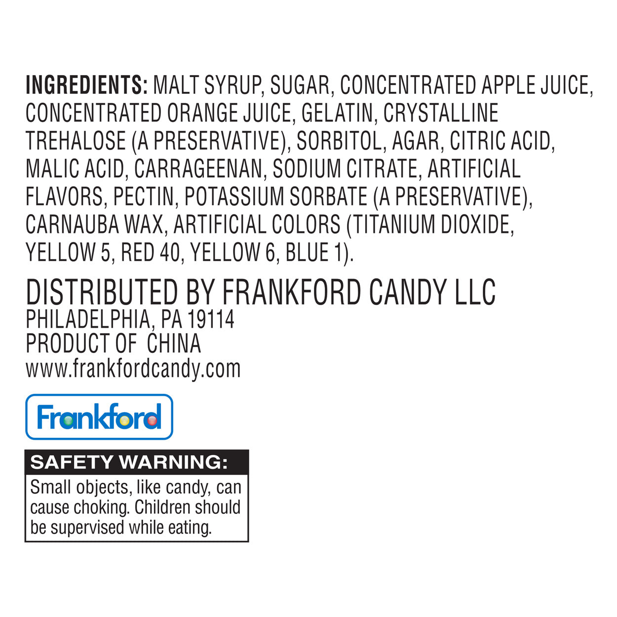 Peelables Assorted Animals Gummy Candy, 6 oz