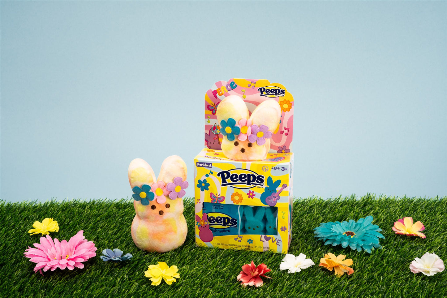 PEEPS® Flower Power Plush Bunny Gift Set