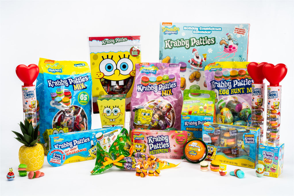 SpongeBob SquarePants Krabby Patties Gummy Burger Candy, 65 Count *Online Only*