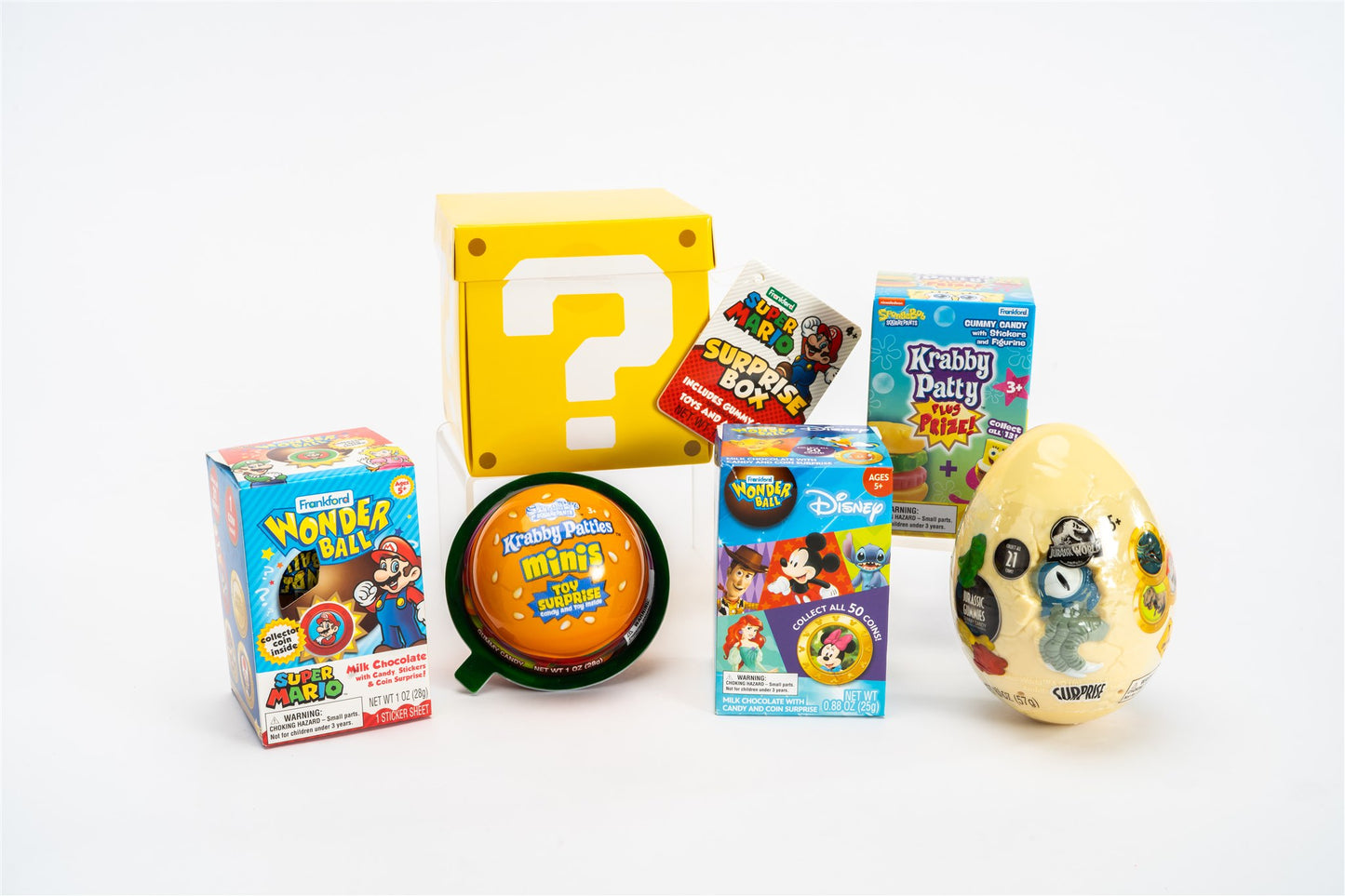 SpongeBob SquarePants Krabby Patties Minis Surprise Toy & Candy, 6 Pack