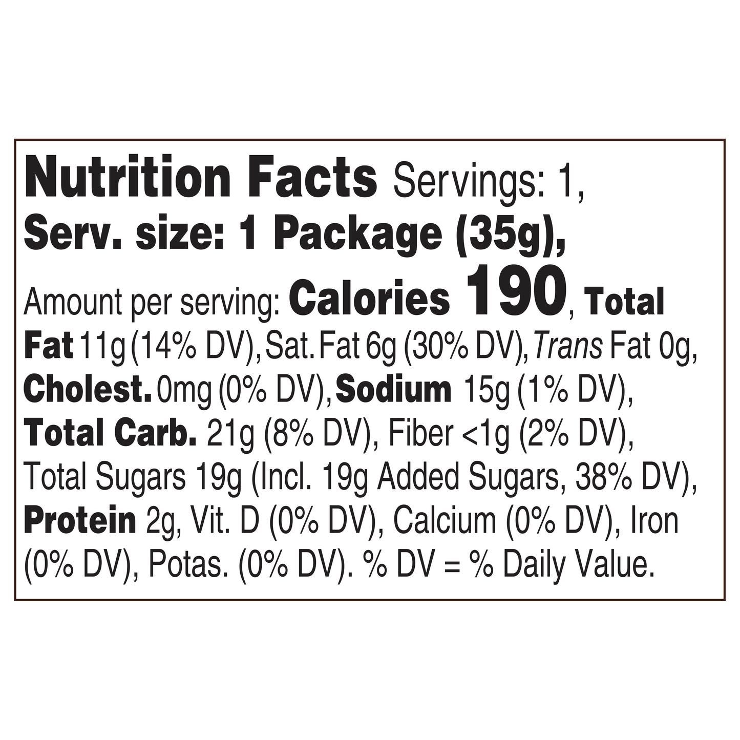 nutrition facts