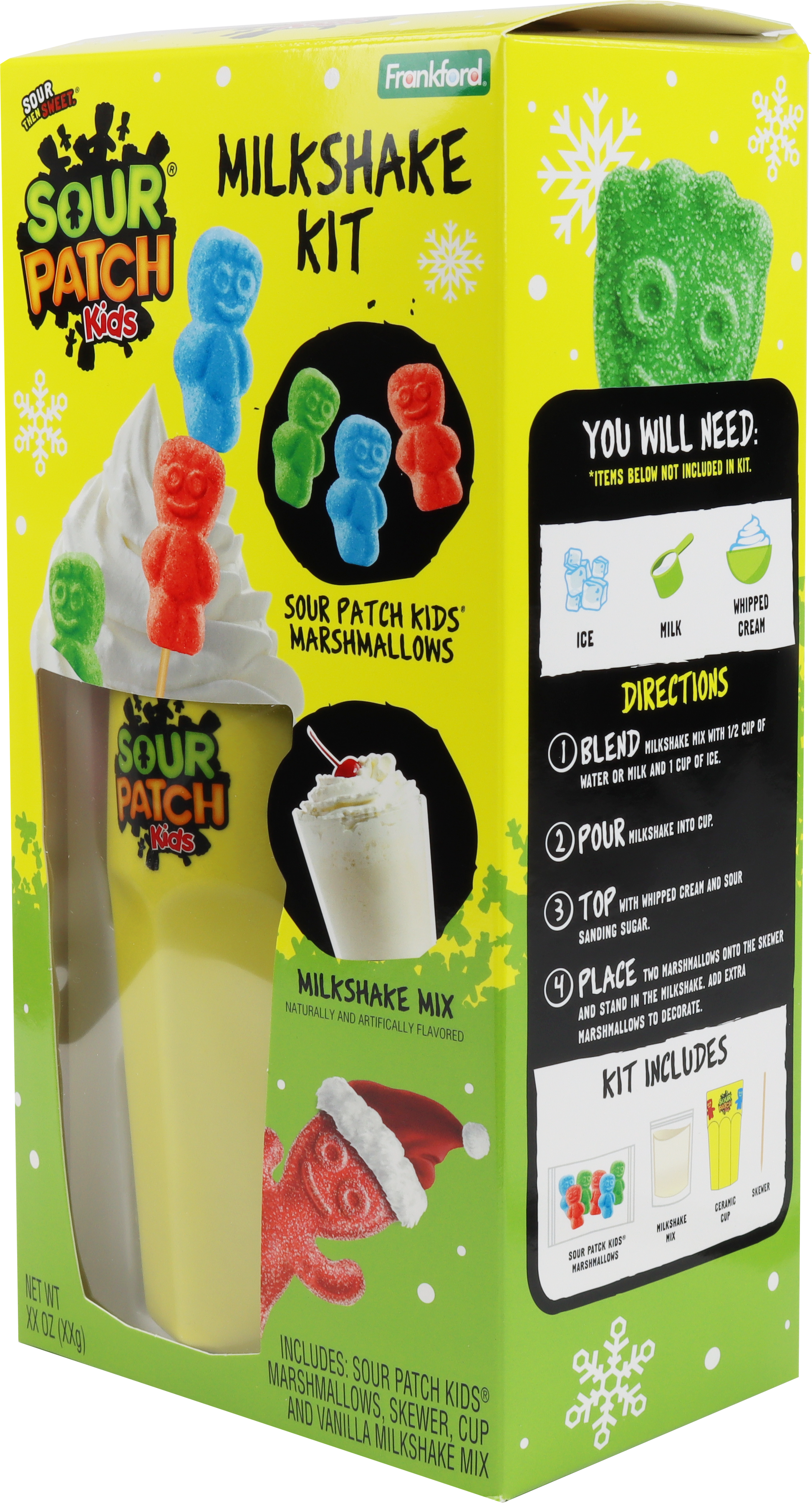 Sour Patch Kids Milkshake Kit with Marshmallows Gift Set