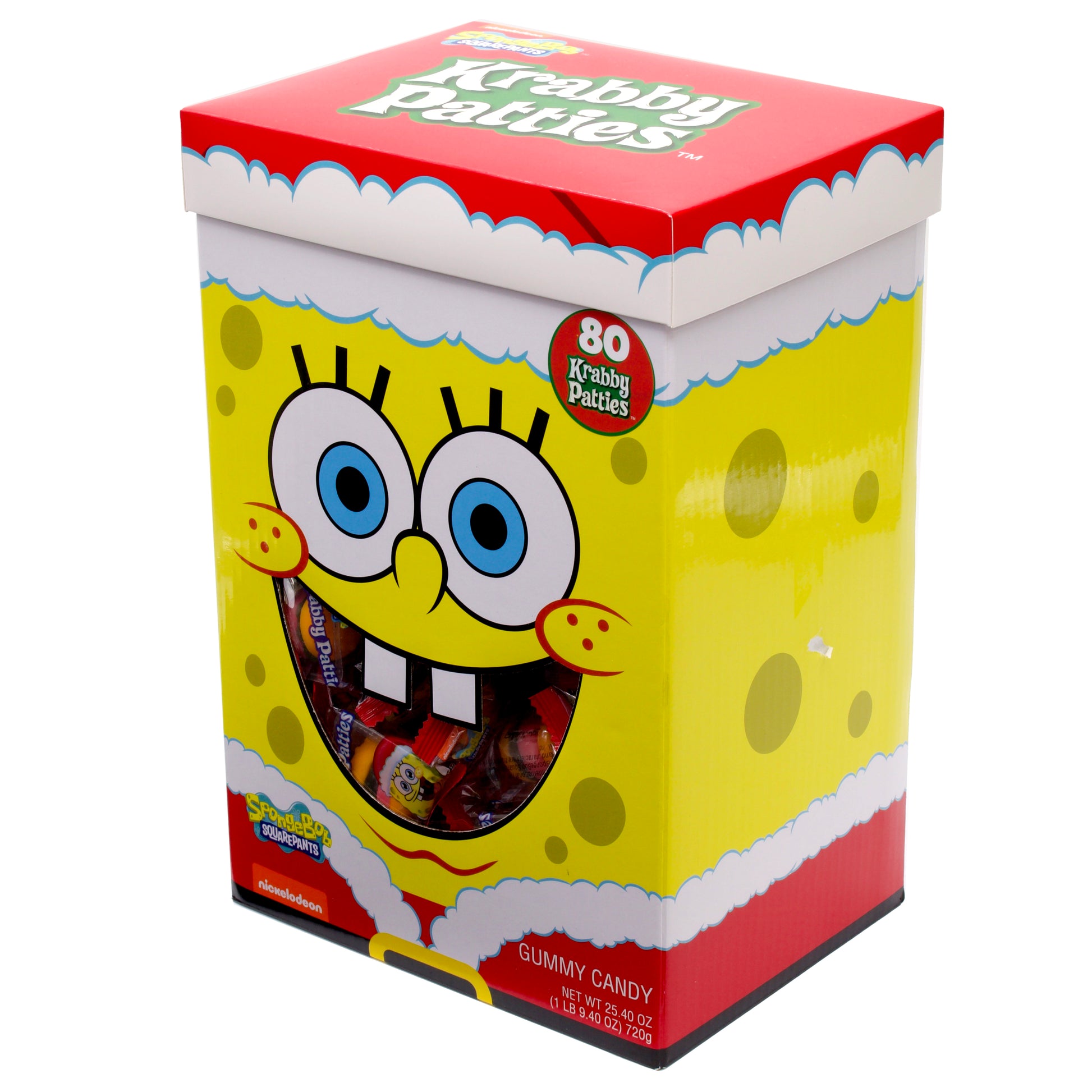 SpongeBob SquarePants Krabby Patties Santa Box, 80 Count – Frankford Candy