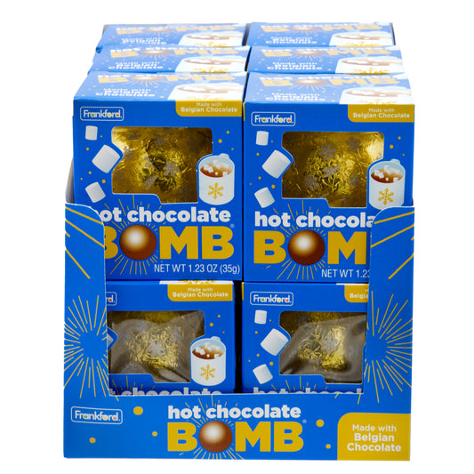 Display of the original hot chocolate BOMB® 12 pack 