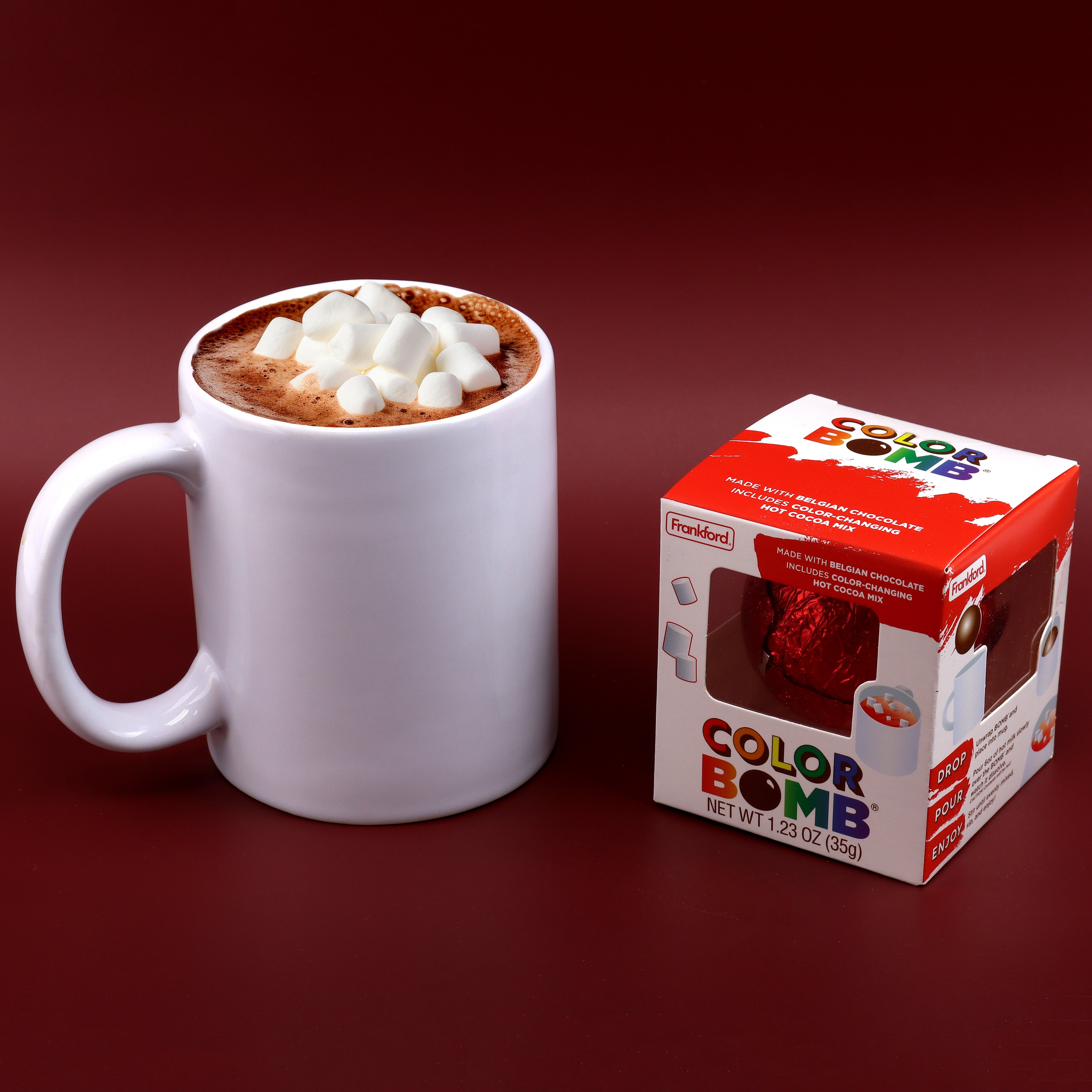 Assorted Red & Green Color Hot Chocolate BOMB®,  12 Pack