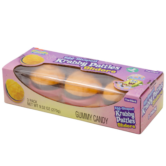 Krabby Patties Egg Shaped Slider 3pk Box-1pk