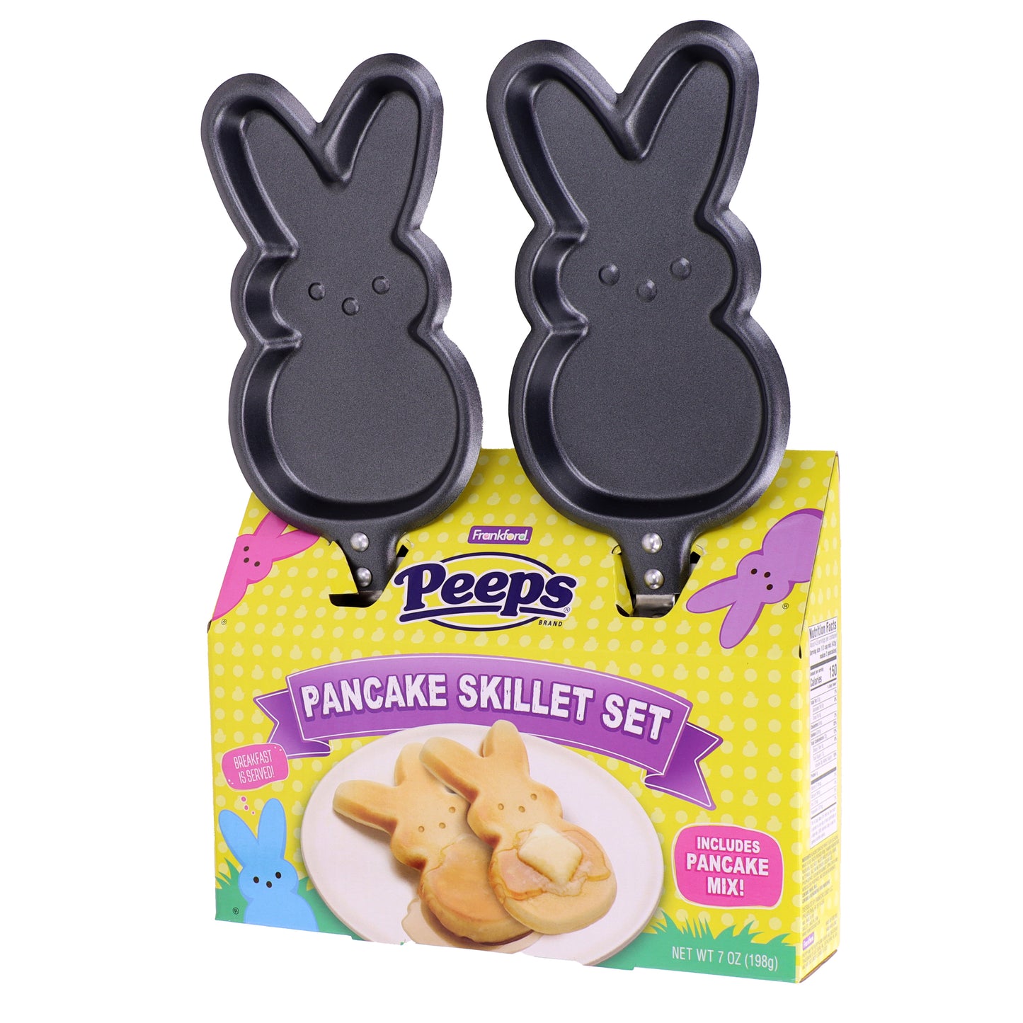 Peeps double skillet tilted to the right 