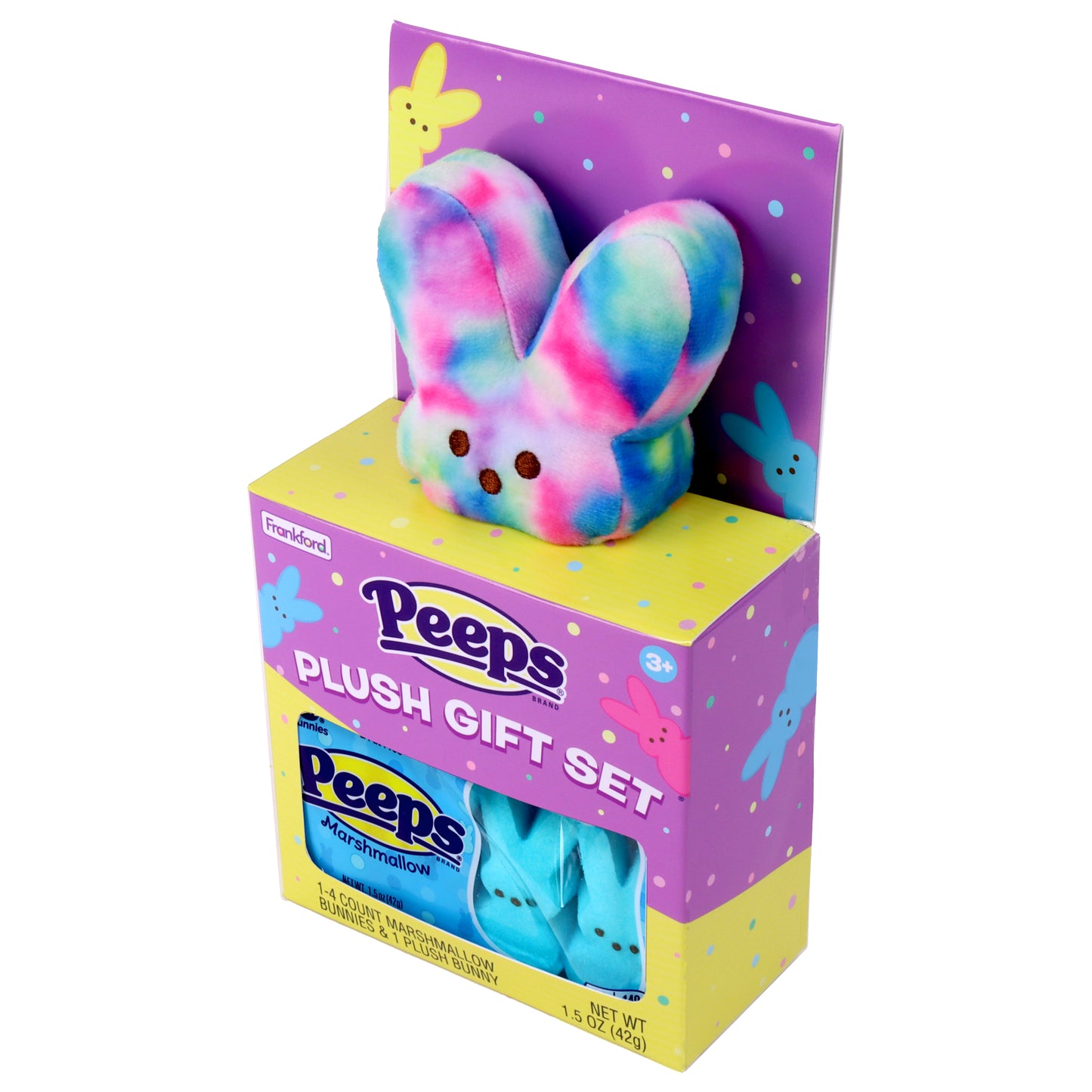 PEEPS® Tie Dye Plush Bunny House Gift Set