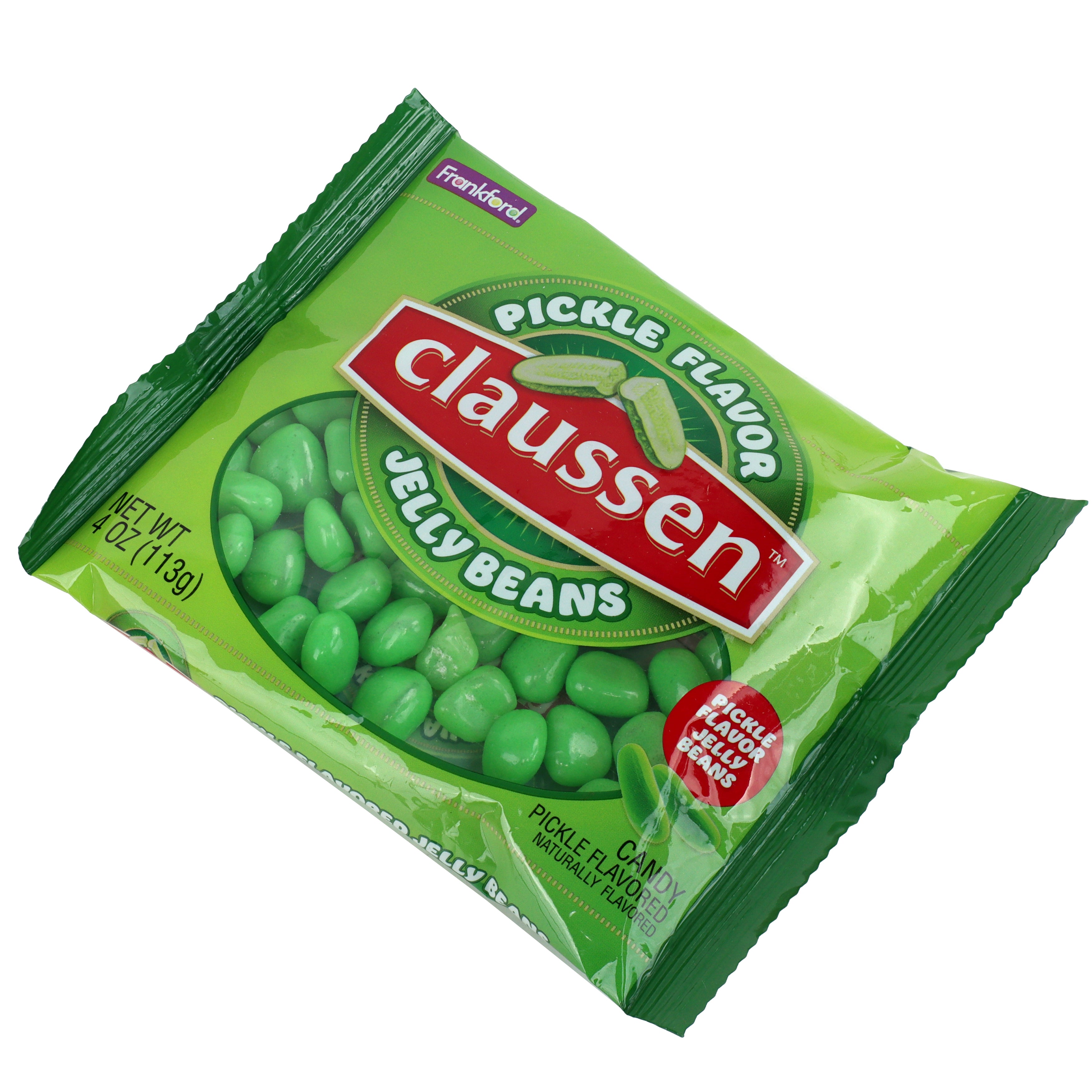 Claussen Pickle Flavor Jelly Beans 4 oz, 3 Pack – Frankford Candy