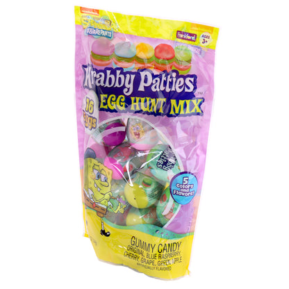 SpongeBob Krabby Patties Plastic Egg Hunt Mix, 16 Ct