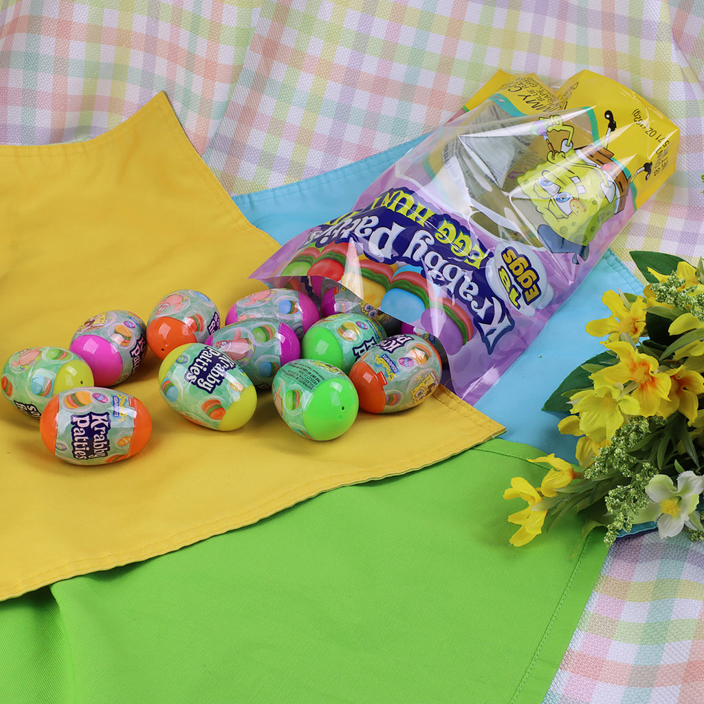 SpongeBob Krabby Patties Plastic Egg Hunt Mix, 16 Ct
