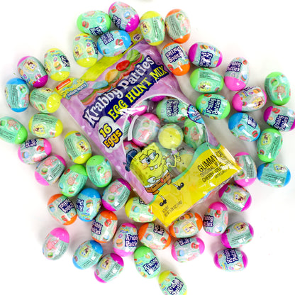 SpongeBob Krabby Patties Plastic Egg Hunt Mix, 16 Ct