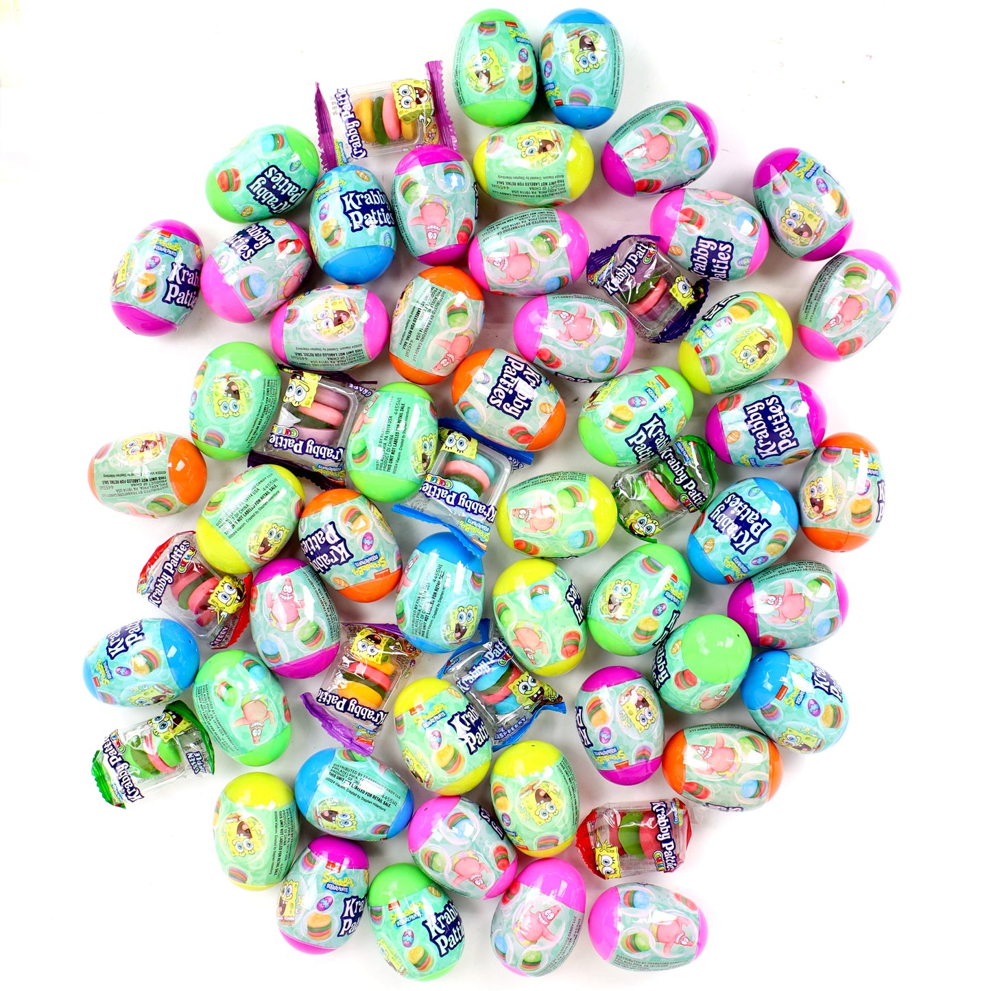 SpongeBob Krabby Patties Plastic Egg Hunt Mix, 16 Ct