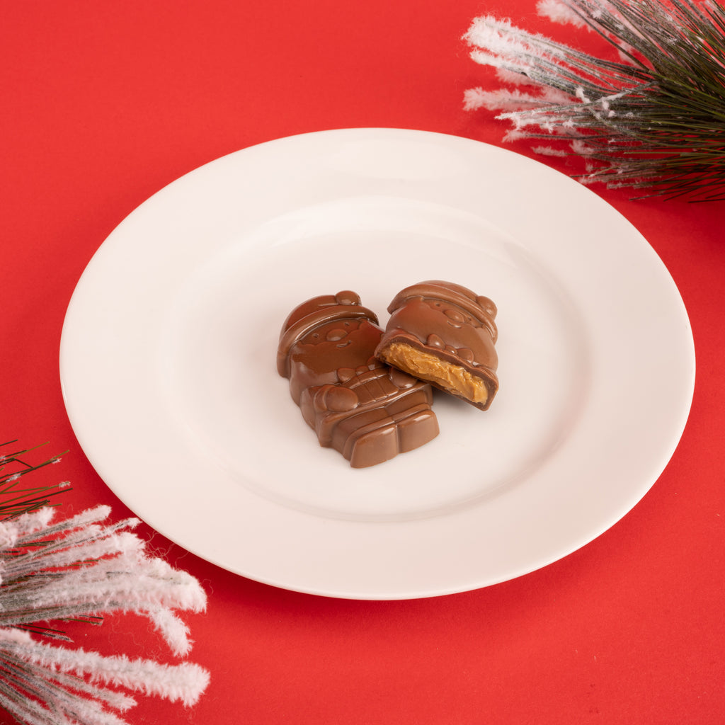Dunkin' Cookie Butter Filled Chocolate  Santa, 24 Pack