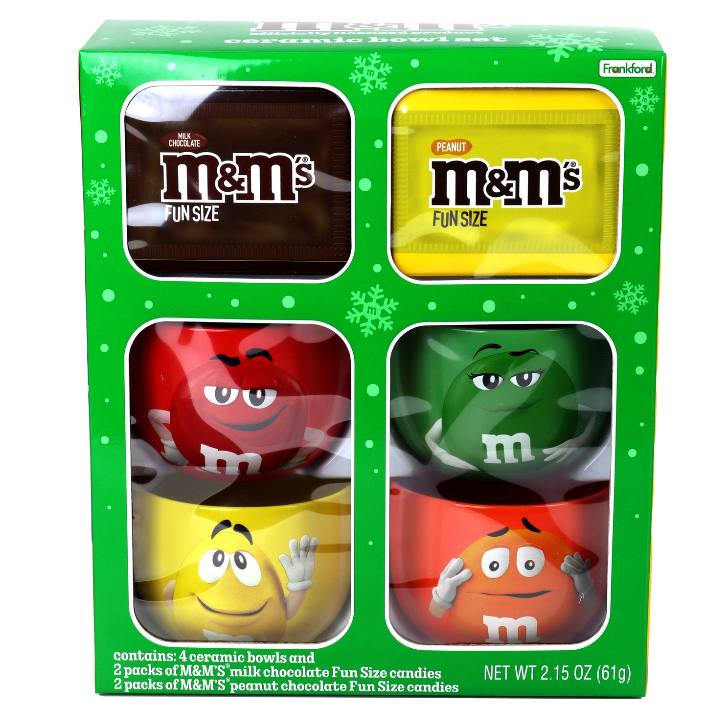 Mars M&M's Bowl Gift Set, 4 Pack