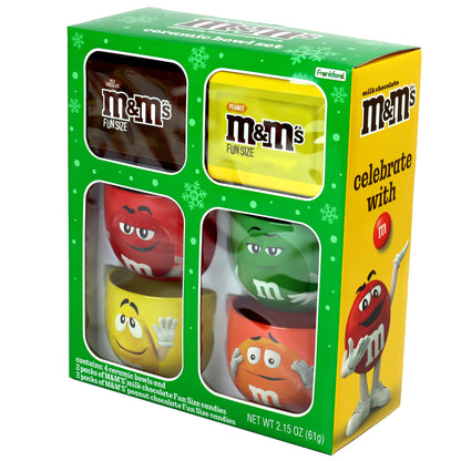 Mars M&M's Bowl Gift Set, 4 Pack