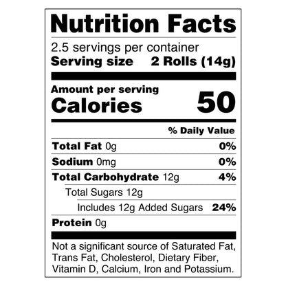 nutrition facts for Nerf Giant Eggs