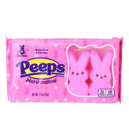 Peeps Bunny Strawberry Plush and Marshmallows
