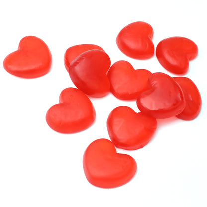 red heart shaped gummy candy