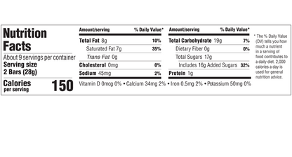 rice krispies candy bar snack size bag nutrition facts