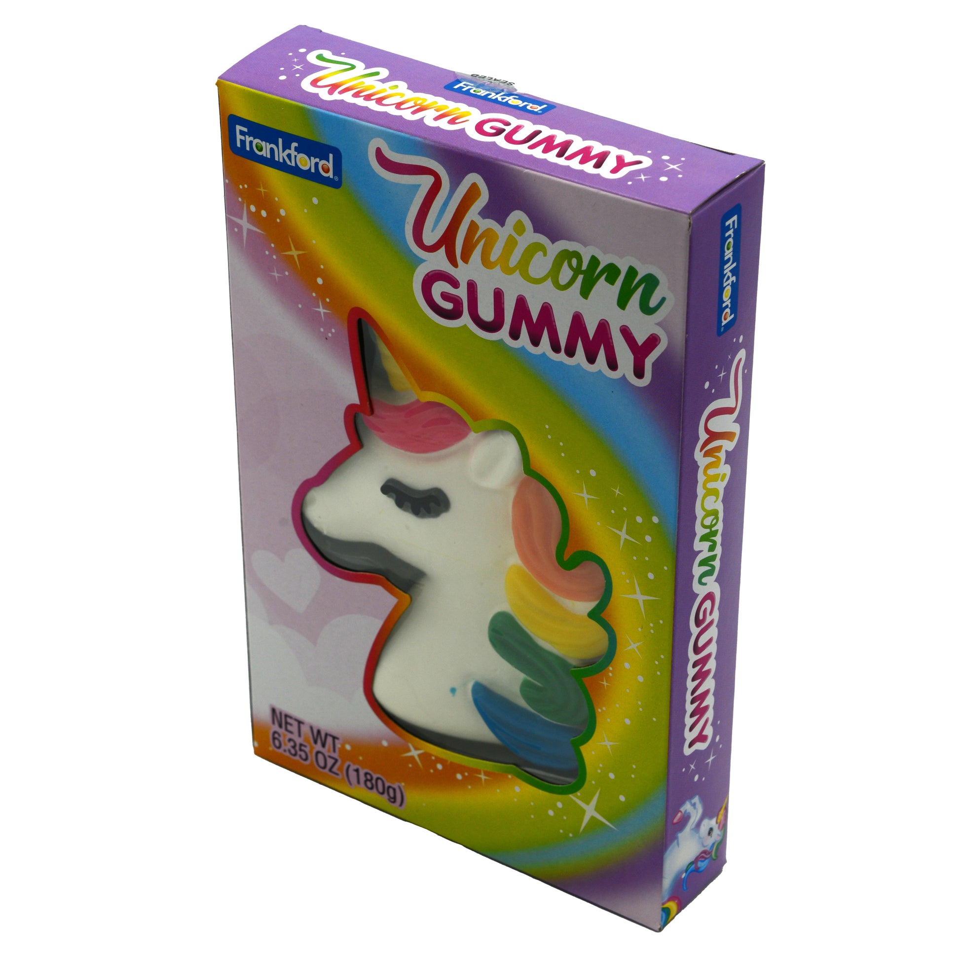 angle of rainbow unicorn gummy box 