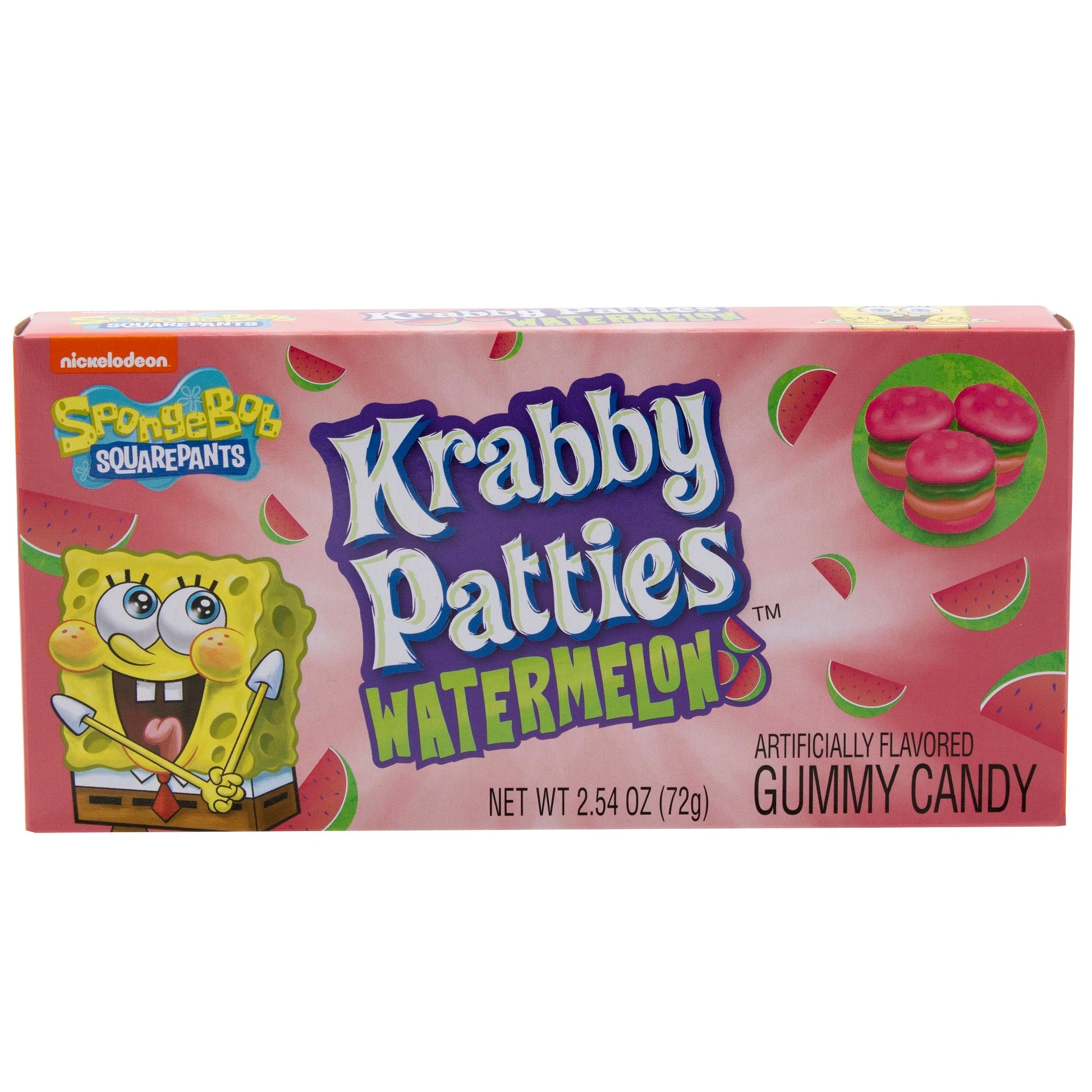 Krabby Patties Watermelon gummy candy packaging