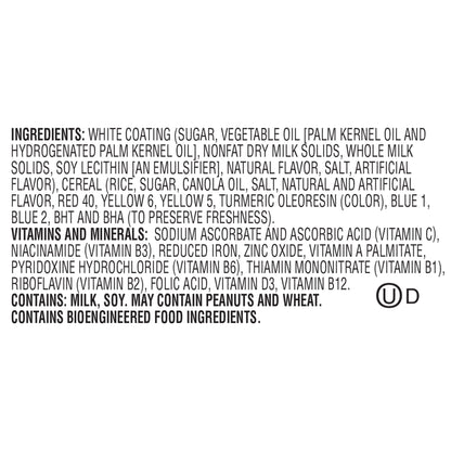 ingredients for Fruity Pebbles Birthday Cake Bar