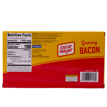 back of yellow and red box with nutrition facts and ingredients