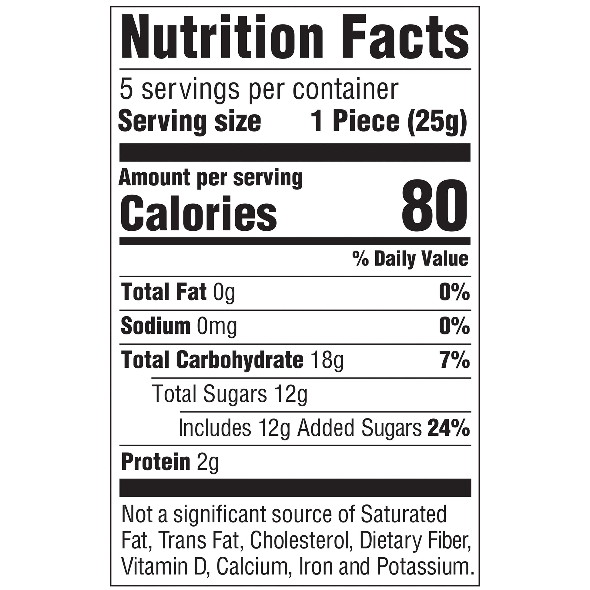 nutrition facts