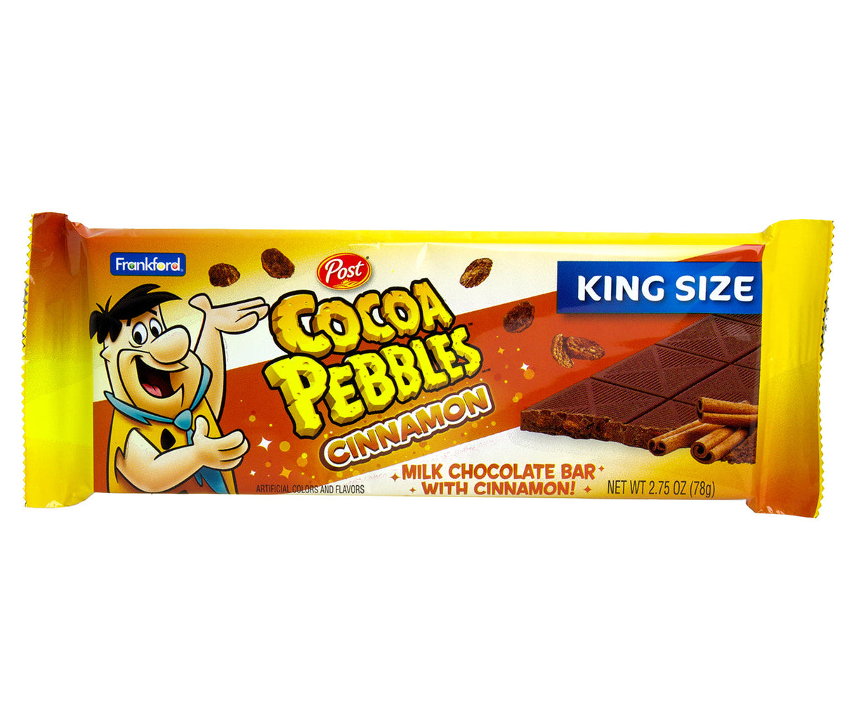 Cocoa PEBBLES™ Cinnamon King Size Candy Bar Frankford Candy