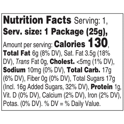 nutrition facts for Disney 100 Year Anniversary Wonder Ball