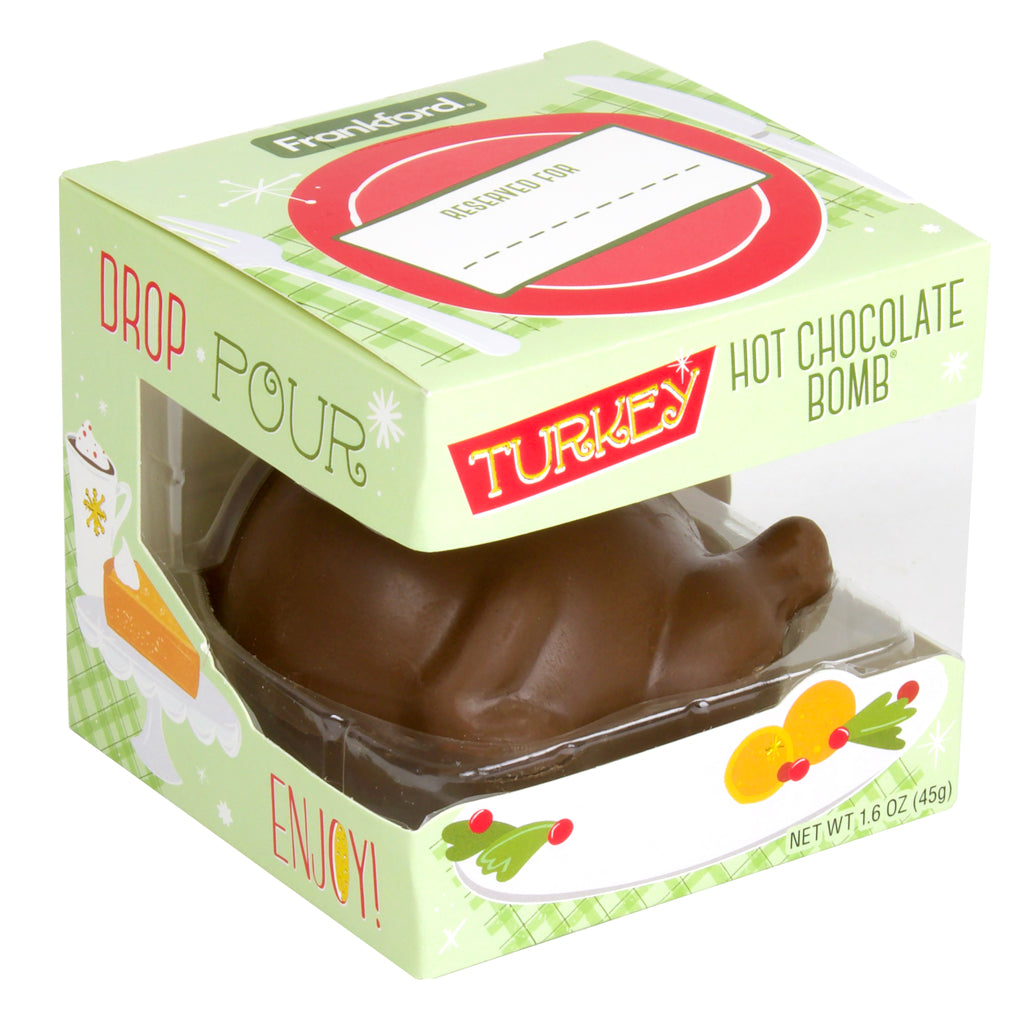angle of green hot chocolate bomb box
