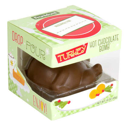 angle of green hot chocolate bomb box