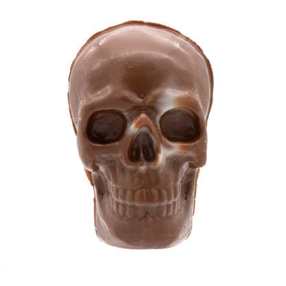 brown chocolate molded skull